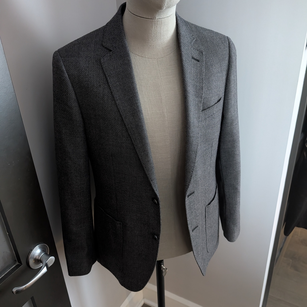 Sold // Black Brown 1826 Charcoal Blazer